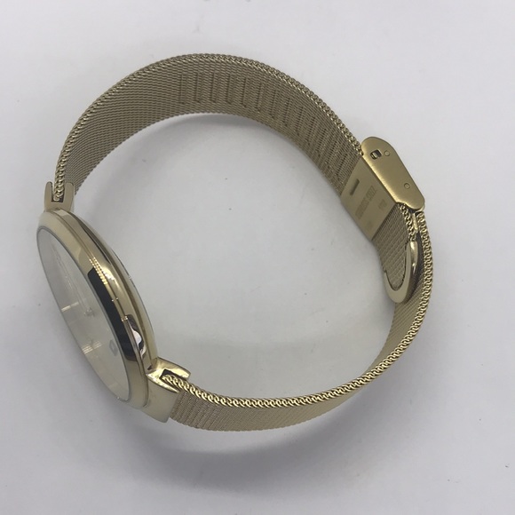 BNWT Tommy Hilfiger unisex slim Gold watch - Picture 6 of 11